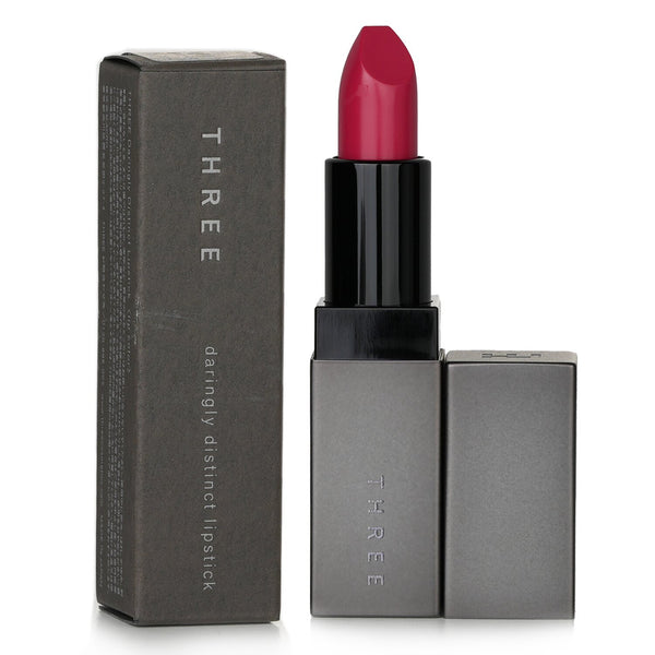 スリー THREE  デアリングリィ ディスティンクト リップスティック - # 07 Dare 2B Decorous (Noble & Sleek Chic Camellia)   4g/0.14oz