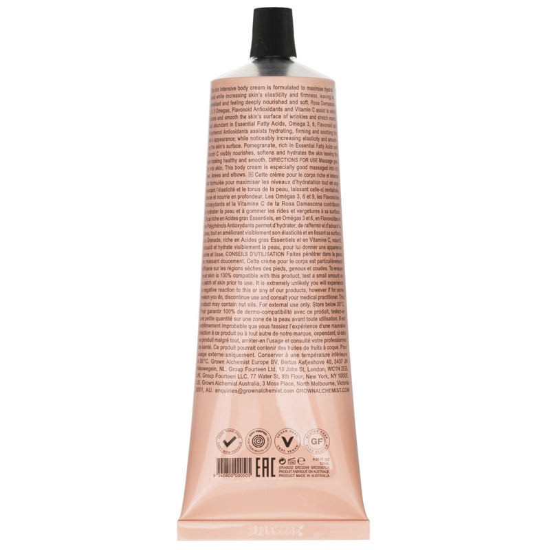 グロウン・アルケミスト  インテンシブ ボディ クリーム - Rosa Damascena, Acai & Pomegranate   120ml/4.23oz