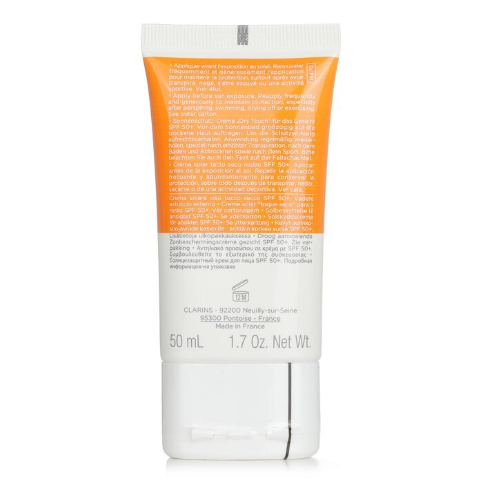 Clarins Dry Touch Sun Care Cream For Face SPF 50 50ml/1.7oz