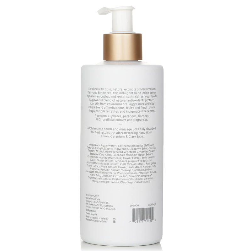 ジュリーク  レモン, ゼラニウム & クラリー セージ リストアリング ハンド ローション   300ml/10.1oz