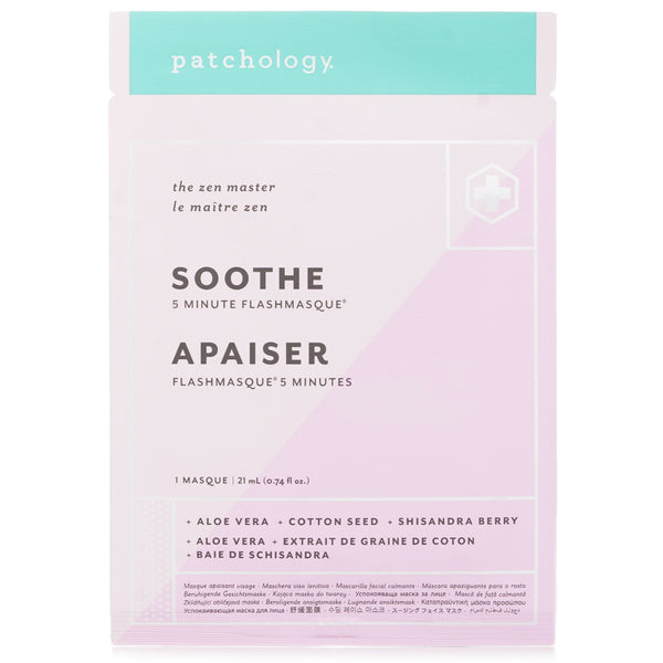 パッチオロジー  フラッシュマスク 5 ミニット シート マスク - Soothe   4x21ml/0.74oz