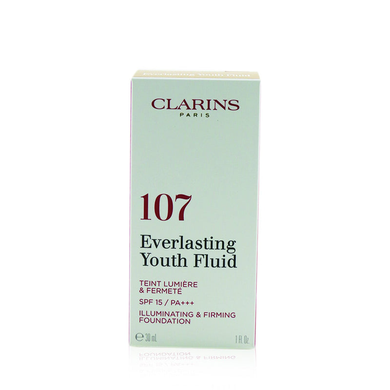 クラランス  エヴァーラスティング ユース フルイド イルミネイティング & ファーミング ファンデーション SPF 15 - # 107 Beige   30ml/1oz