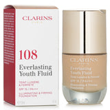 クラランス  エヴァーラスティング ユース フルイド イルミネイティング & ファーミング ファンデーション SPF 15 - # 108 Sand   30ml/1oz