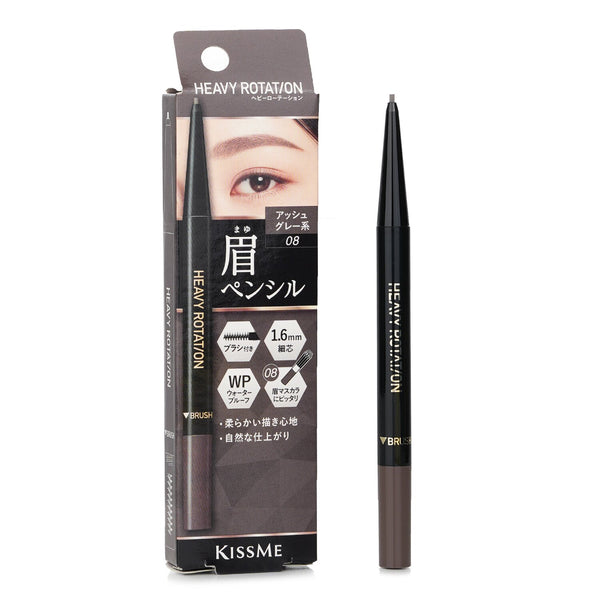 キスミー  ヘビーローテーション アイブロウ ペンシル - # 08 Ash Grey   0.09g/0.003oz
