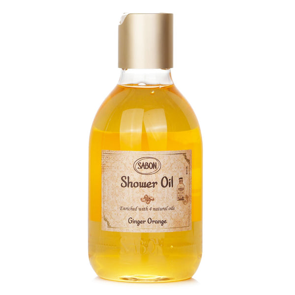 サボン  シャワーオイル - ジンジャー・オレンジ (プラスチックボトル)   300ml/10.5oz