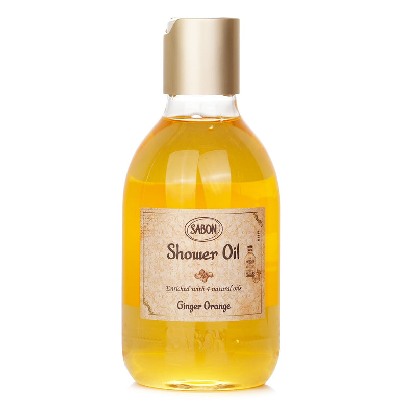サボン  シャワーオイル - ジンジャー・オレンジ (プラスチックボトル)   300ml/10.5oz