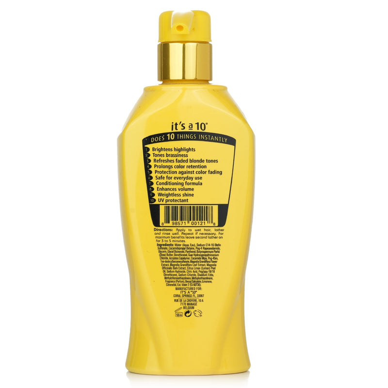 イッツア 10  ミラクルブライトニングシャンプー（ブロンド向け）   295.7ml/10oz