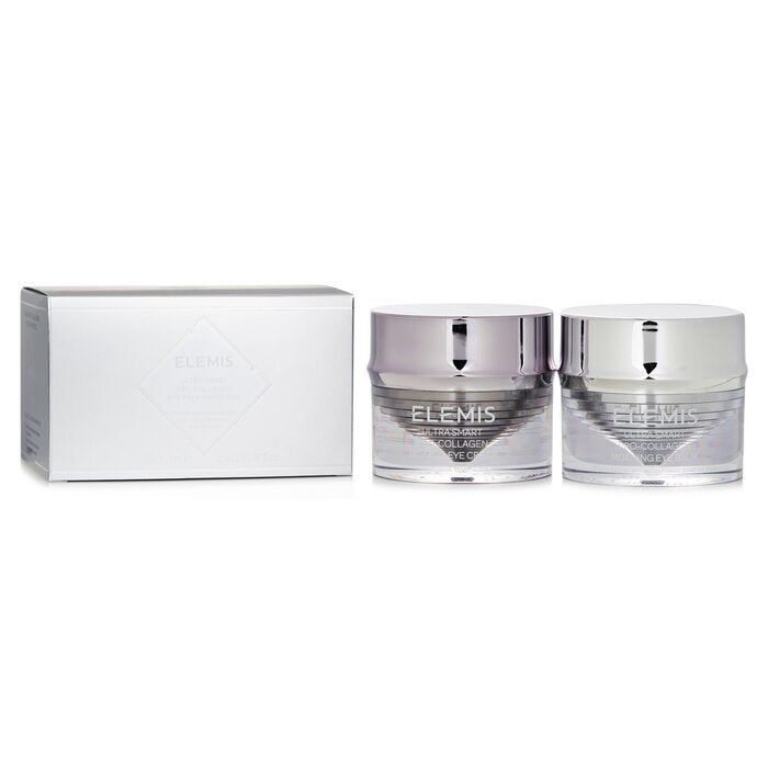 Elemis Ultra Smart Pro-Collagen Day & Night Eye Treatment Duo (1x Morning Eye Balm, 1x Evening Eye Cream, 1x Eye Tool) 2x10ml/0.3oz