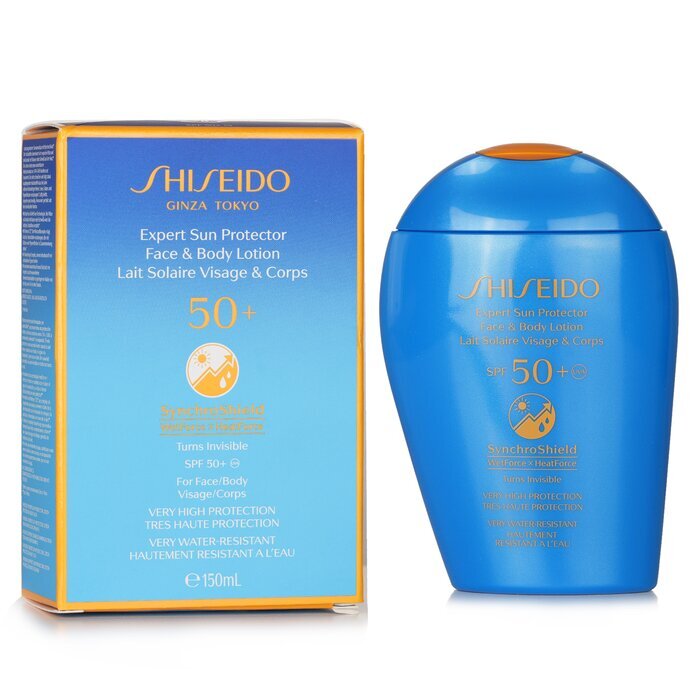 Shiseido Expert Sun Protector SPF 50+UVA Face & Body Lotion (Turns Invisible, Very High Protection, Very Water-Resistant) 150ml/5.07oz