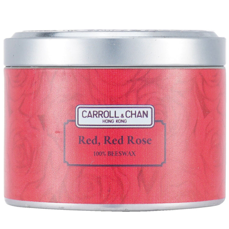 キャンドル・キャロル&チャン  100% Beeswax Tin Candle - Red Red Rose   (8x6) cm