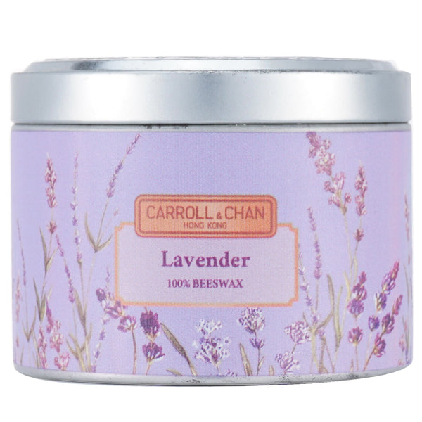キャンドル・キャロル&チャン  100% Beeswax Tin Candle - Lavender   (8x6) cm