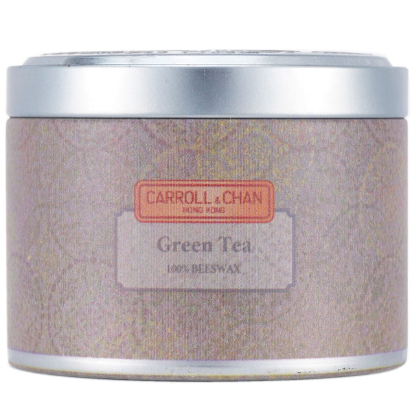 キャンドル・キャロル&チャン  100% Beeswax Tin Candle - Green Tea   (8x6) cm