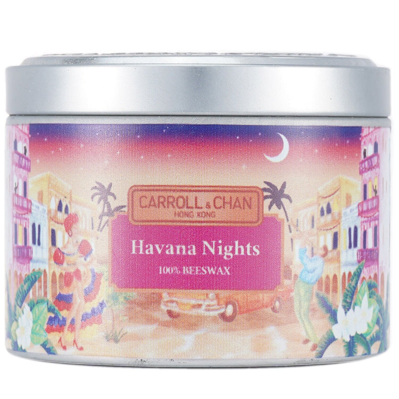 キャンドル・キャロル&チャン  100% Beeswax Tin Candle - Havana Nights   (8x6) cm