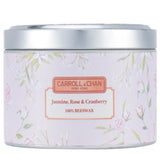 キャンドル・キャロル&チャン  100% Beeswax Tin Candle - Jasmine Rose Cranberry   (8x6) cm