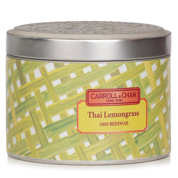 キャンドル・キャロル&チャン  100% Beeswax Tin Candle - Thai Lemongrass   (8x6) cm