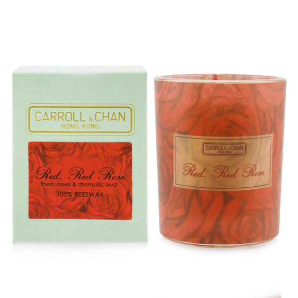 キャンドル・キャロル&チャン  100% Beeswax Votive Candle - Red Red Rose   65g/2.3oz