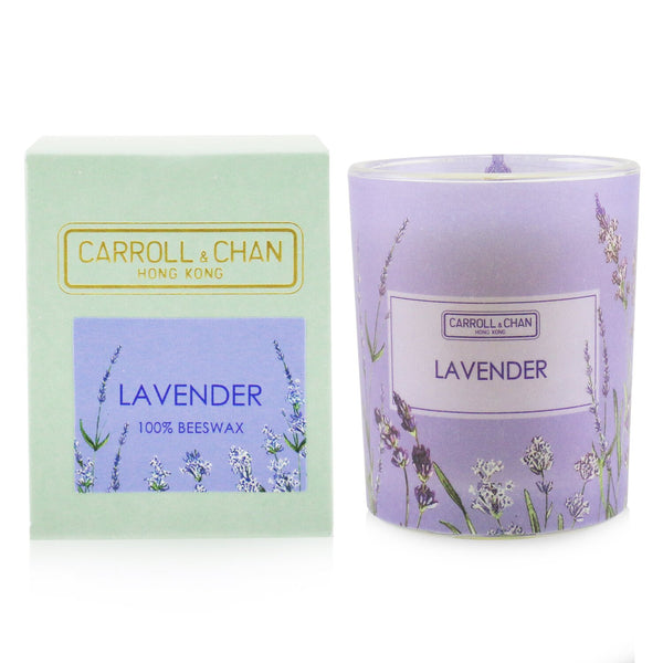 キャンドル・キャロル&チャン  100% Beeswax Votive Candle - Lavender   65g/2.3oz