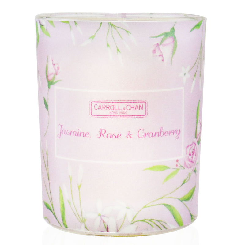 キャンドル・キャロル&チャン  100% Beeswax Votive Candle - Jasmine Rose Cranberry   65g/2.3oz
