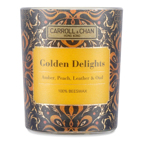 キャンドル・キャロル&チャン  100% Beeswax Votive Candle - Golden Delights   65g/2.3oz