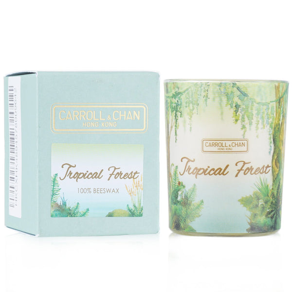 キャンドル・キャロル&チャン  100% Beeswax Votive Candle - Tropical Forest   65g/2.3oz