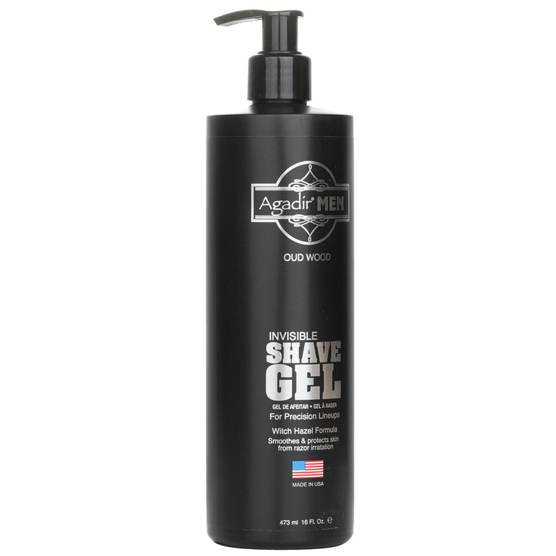 アガディール  Agadir Men Invisible Shave Gel - Oud Wood   473ml/16oz