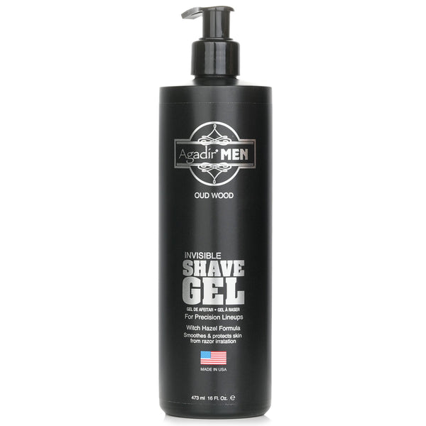 アガディール  Agadir Men Invisible Shave Gel - Oud Wood   473ml/16oz