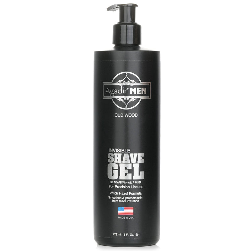 アガディール  Agadir Men Invisible Shave Gel - Oud Wood   473ml/16oz