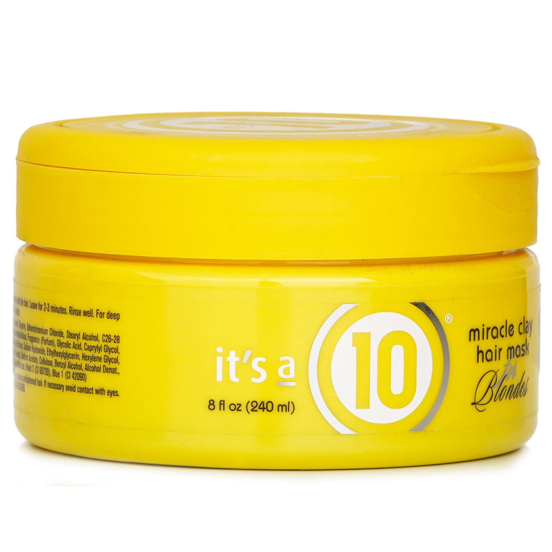 イッツア 10  Miracle Clay Hair Mask (For Blondes)   240ml/8oz