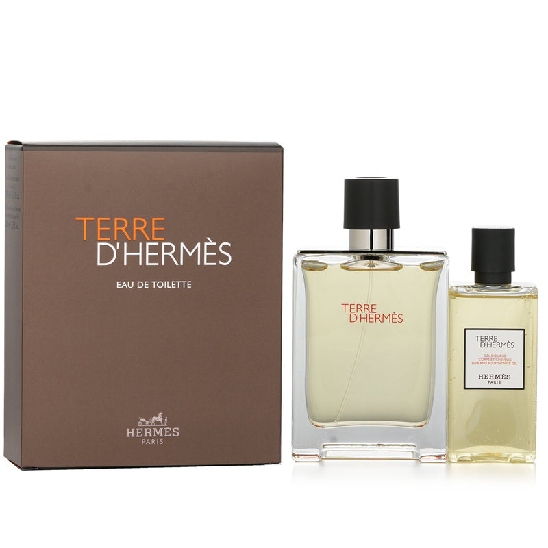 エルメス  テール ドゥ エルメス コフレ: EDT SP 100ml/3.3oz + ヘア&ボディ シャワージェル 80ml/2.7oz   2pcs