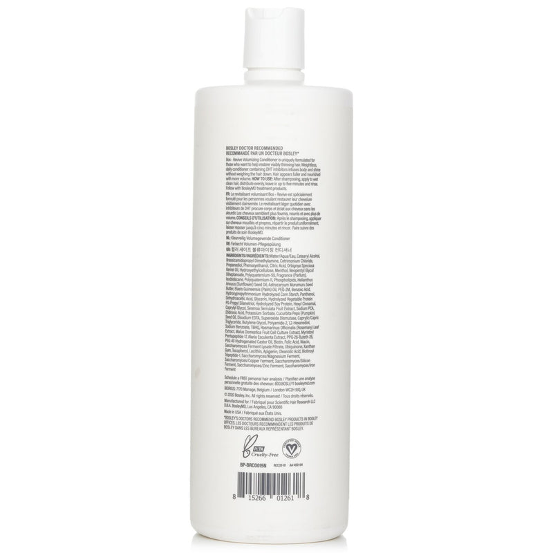 ボスリー  BosleyMD BosRevive Color Safe Volumizing Conditioner   1000ml/33.8oz