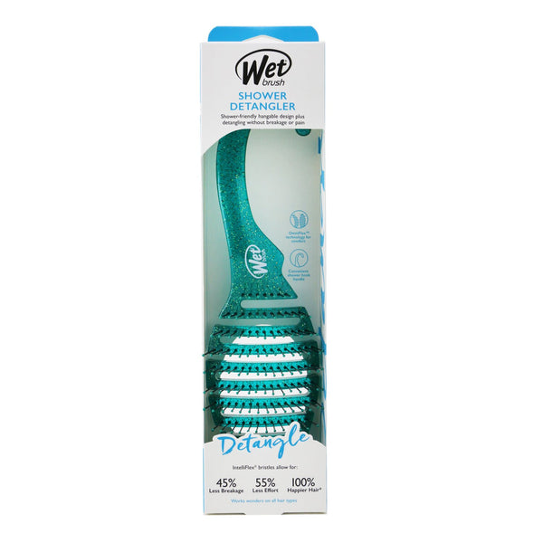 ウェットブラシ  Shower Detangler - # Green Glitter   1pc