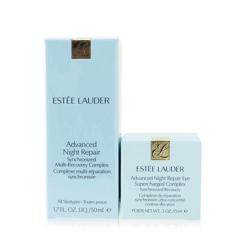 エスティ ローダー  【アドバンス ナイト リペア セット】シンクロナイズド マルチ リカバリー コンプレックス 50ml+ アイ スーパーチャージド コンプレックス 15ml   2pcs
