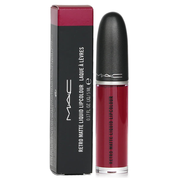 マック  レトロ マット リキッド リップカラー - # 102 ダンス ウィズ ミー (ディープ クランベリー レッド) (マット)   5ml/0.17oz