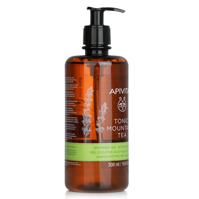 アピヴィータ  Tonic Mountain Tea Shower Gel With Essential Oils - Ecopack   500ml/16.9oz