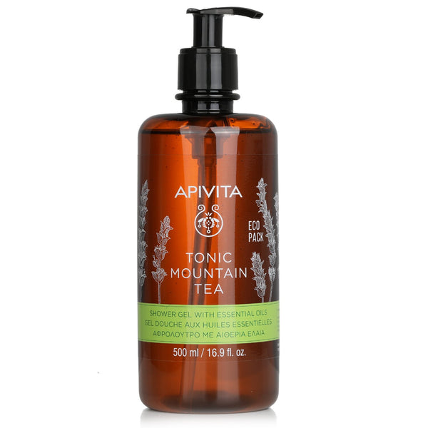 アピヴィータ  Tonic Mountain Tea Shower Gel With Essential Oils - Ecopack   500ml/16.9oz