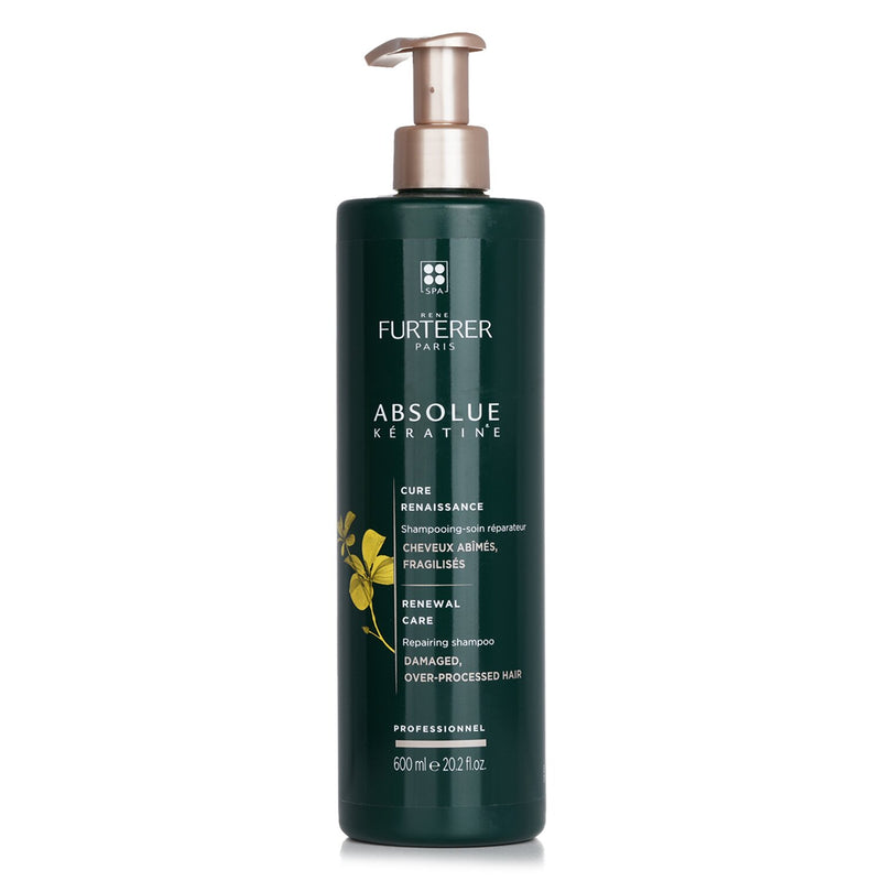 ルネ フルトレール  Absolue Kèratine Renewal Care Repairing Shampoo - Damaged, Over-Processed Hair (Salon Product)   600ml/20.2oz