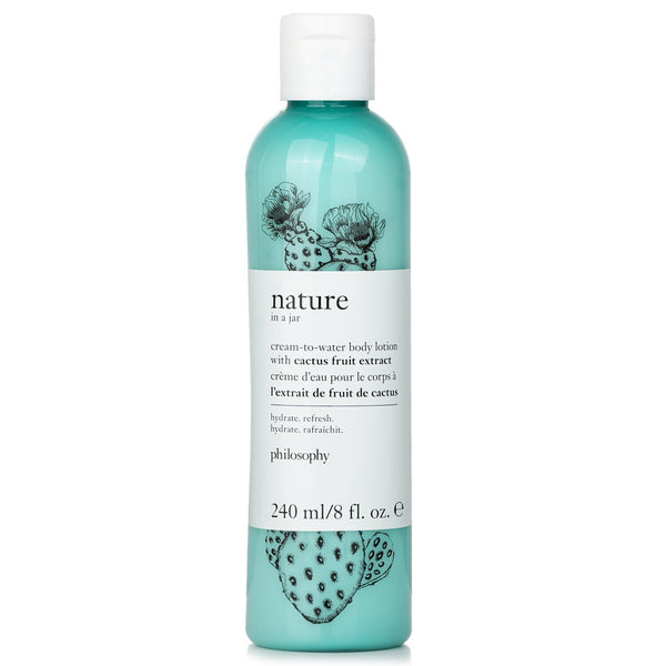 フィロソフィー  ネイチャー イン ア ジャー サボテン フルーツエキス配合 クリームトゥウォーター ボディ ローション   240ml/8oz