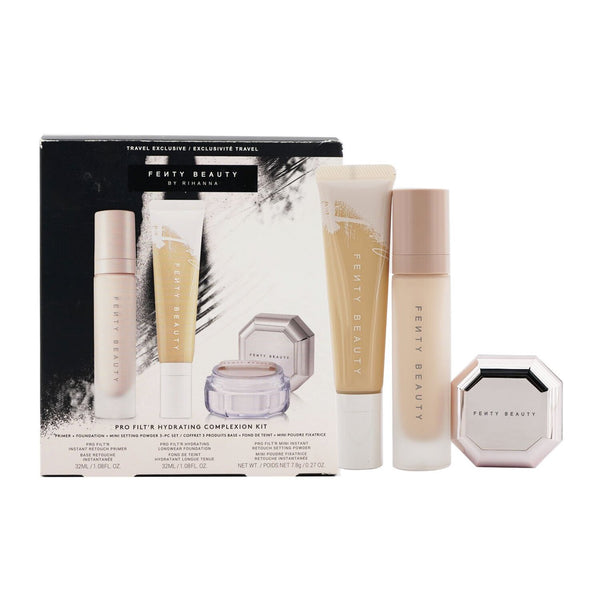 フェンティビューティー by リアーナ  プロフィルトア ハイドレーティング コンプレックス キット。ファンデーション 32ml + プライマー 32ml + インスタント レタッチ セッティング パウダー 7.8g - #140   3pcs