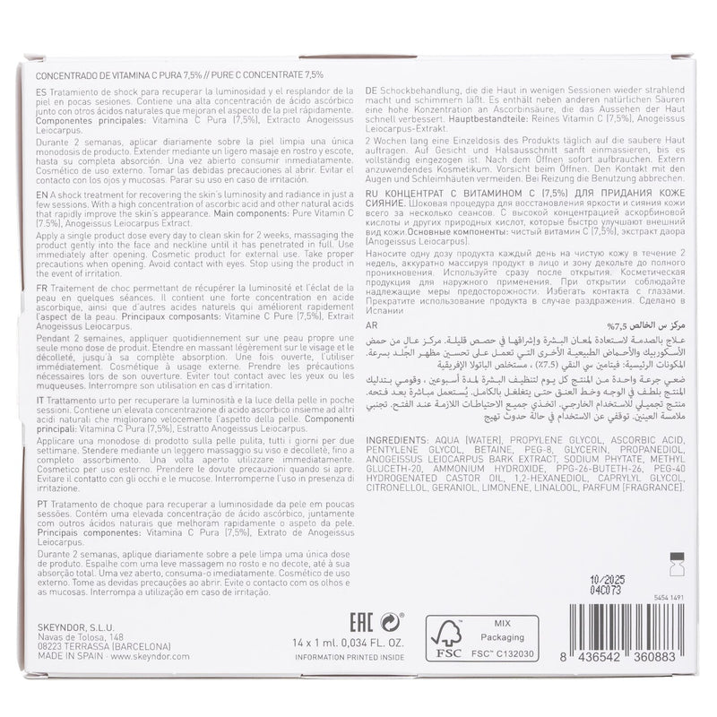SKEYNDOR  Power C+ Pure C Concentrate 7.5%   14x1ml/0.03oz