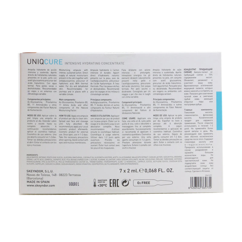 SKEYNDOR  Uniqcure Intensive Hydrating Concentrate (For Dry & Dehydrated Skins)   7x2ml/0.068oz