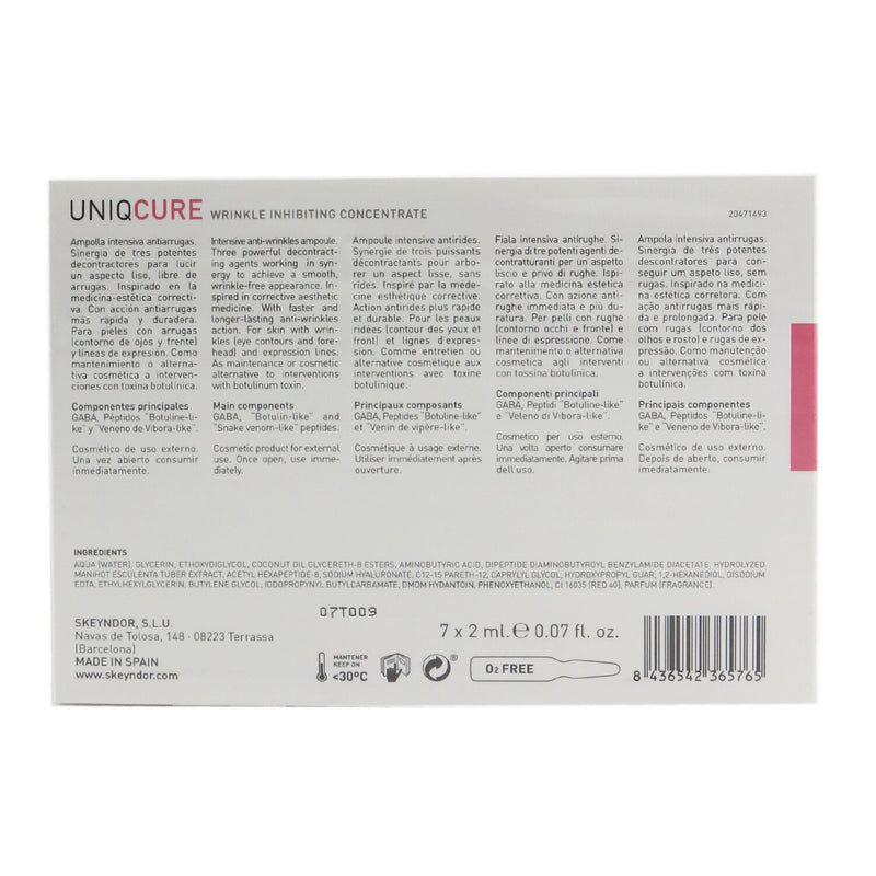 SKEYNDOR  Uniqcure Wrinkle Inhibiting Concentrate (For Winkles & Expression Lines)   7x2ml/0.07oz