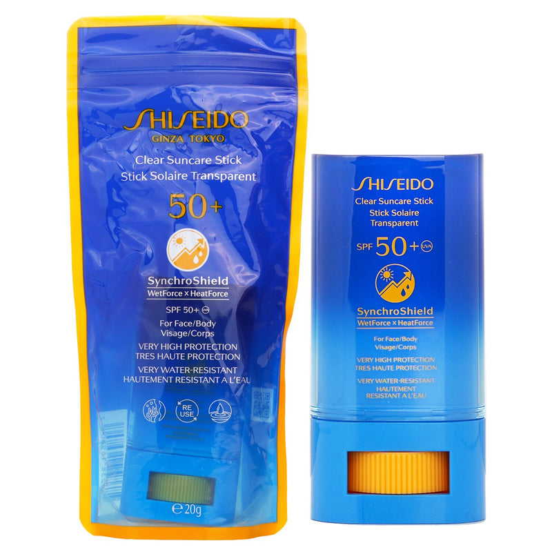 資生堂  クリアサンケア スティック SPF50+ UVA - 顔/ボディ用 (高保護・高耐水性)   20g/0.7oz