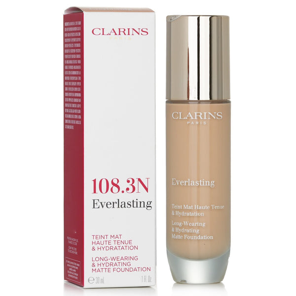 クラランス  エバーラスティング ロングウェアリング & ハイドレーティング マットファンデーション - # 108.3N オルガンザ   30ml/1oz