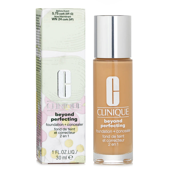クリニーク  ビヨンド パーフェクティング ファンデーション & コンシーラー - # WN 24 Cork   30ml/1oz