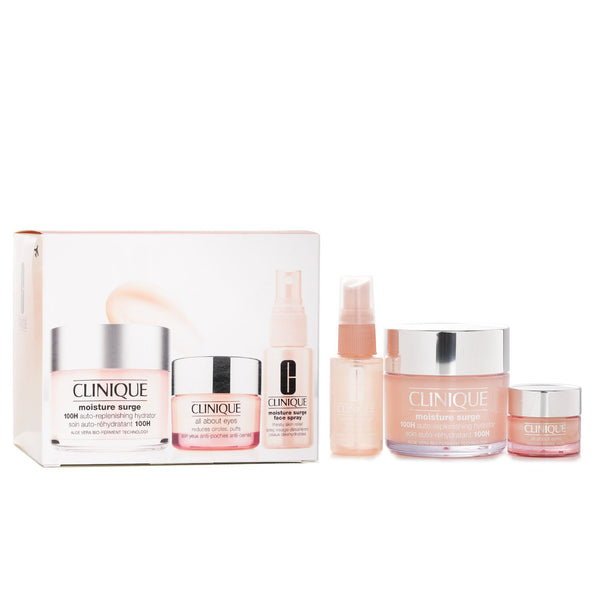 クリニーク  【モイスチャーサージセット】モイスチャー サージ 100H 125ml+ オール アバウト アイズ 15ml+ モイスチャー サージ フェイス スプレー サースティ スキン リリーフ 30ml   3pcs