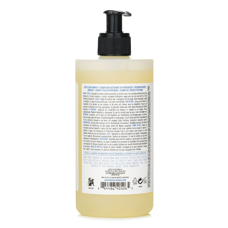 バクスターオブカリフォルニア  Deep Clean Shampoo (Hair & Scalp / Purifying Formula)   473ml/16oz