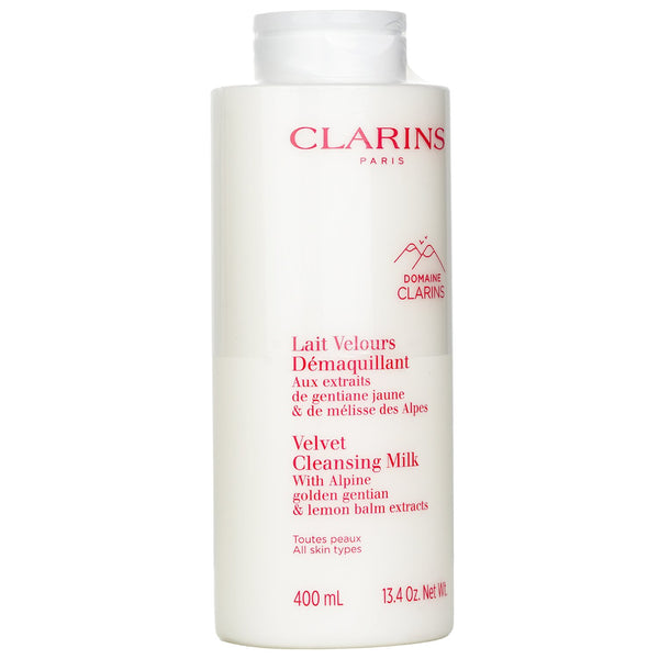 クラランス  ベルベットクレンジングミルク（アルパイン ゴールデン ゲンチアナ&レモンバームエキス配合   400ml/13.4oz