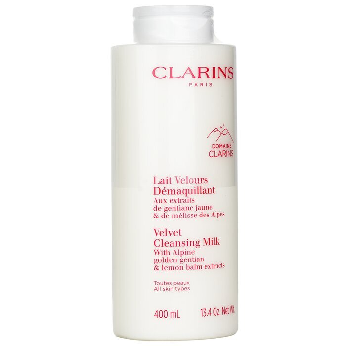 Clarins Velvet Cleansing Milk with Alpine Golden Gentian & Lemon Balm Extracts (Random Packaging) 400ml/13.4oz