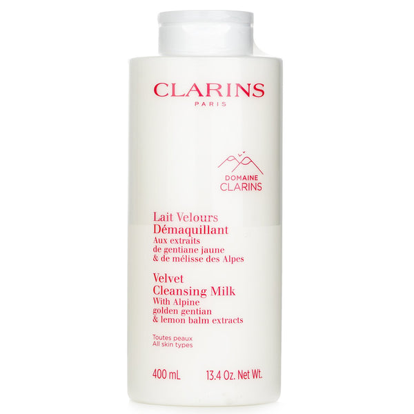 クラランス  ベルベットクレンジングミルク（アルパイン ゴールデン ゲンチアナ&レモンバームエキス配合   400ml/13.4oz