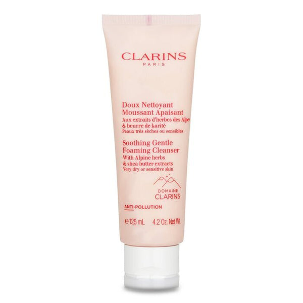 Clarins Soothing Gentle Foaming Cleanser with Alpine Herbs & Shea Butter Extracts - Very Dry or Sensitive Skin 125ml/4.2oz